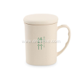 Bamboo Fiber Plastic Tableware Mugs with Lid